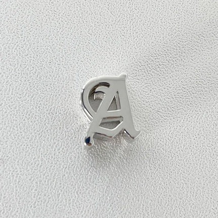 Unique Real 925 Sterling Silver Old English Letter A-Z Initial Charm Pendant For Women Girls Men Spiriti Jewelry Gift For Friend