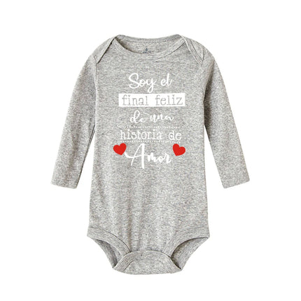 Funny Spanish Printed Newborn Bodysuit Infant Long Sleeve Romper Baby Body Clothes Boys Girls Toddler Born Crawling Jumpsuits