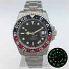 Red GMT hand style 4 / NH34 solid back