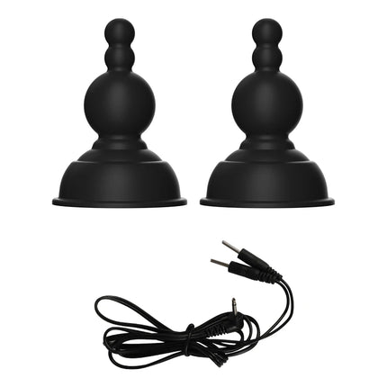 USB Charging Host SM Electric Shock Nipple Sucker Nipple Clamps Breast Massage Stimulator Clitoris Clips Adult Sex Toy For Women