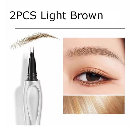 Two Fork Eyebrow Pencil Waterproof Non-smudging Extremely Liquid Eyeliner Non-fading Three-dimensional Eyebrow Pencil makeup
