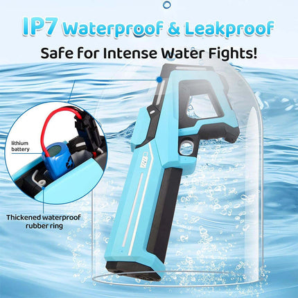 Rechargeable Electric Water Guns for Adults Children Powerful Shooting Automatic Absorb Water Blasters Outdoor Pool Kids Toys