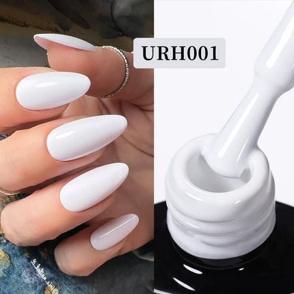 UR SUGAR 7ml Pink Nude Natural Rubber Base Gel Nail Polish Semi Permanent Chrome Sequins Soak Off Construction UV Gel Varnish