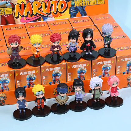 Naruto Blind Box Random Character Anime Mystery Figure Set Q Version Mini Collectible Toys for Kids Desktop Decor Gifts