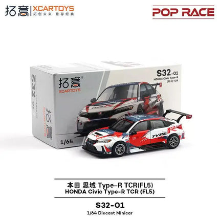 POP RACE 1:64  MAZDA RX7 RE AMEMIYA WIDE BODY Porsche 992 Stinger GTR Alloy Die-Casting Car Model Collection Gift