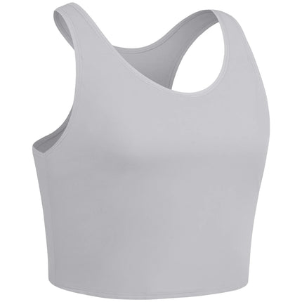 XUJI Transgender FTM Breathable Half Chest Binder Tank Top