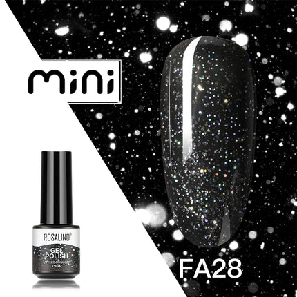 ROSALIND Shiny Gel Nail Polish Soak Off Gel Varnishes Nail Art Semi Permanent UV Glitter Nail Gel Polish Base Top Coat Enamel