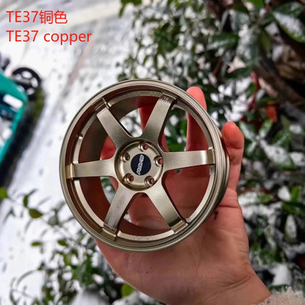 Wheel Model Car Ornaments RAYS Metal Wheel RID Aluminum Alloy Simulation Forging Wheel Modification Creative Desktop Toy