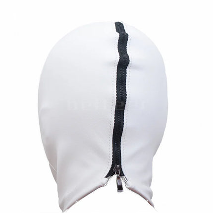PU Leather Straitjacket Bondage Hood Mask BDSM Roleplay Clubwear Dog Cosplay Headgear Body Bondage Sex Toy for Women and Men