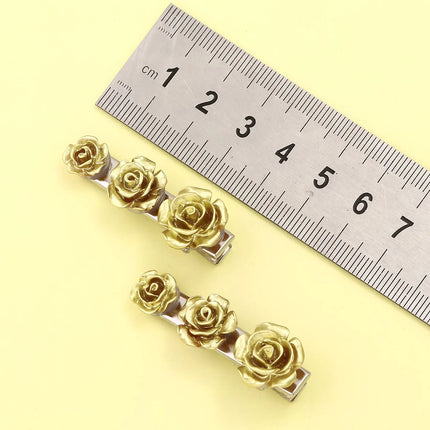 The Apothecary Diaries Cute MaoMao Hair Clip Gold Rose Hair Accessory Earrings Necklace Set Love Hairpin Anime Cosplay Props Gif