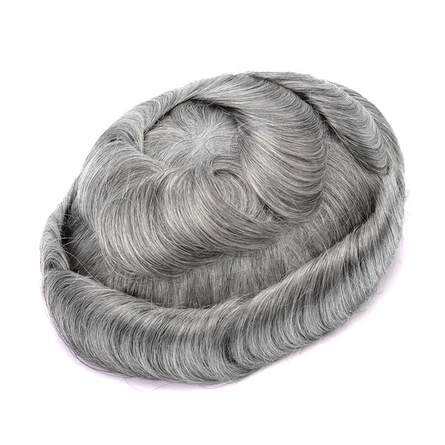 Beeos Full Swiss Lace Toupee Men Indian Human Hair Toupee Men Hair Replacement System Protesis Capilar Hombre Mens Toupee