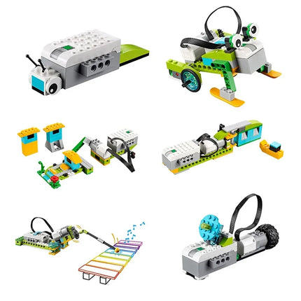 DIY Programing Robot Electronic Bricks Kit legoeds-compatible WE-DO 2.0 Core Set 45300 Building Blocks High-tech Education Gifts
