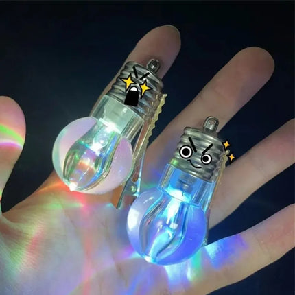 1Pcs New Funny Luminous Hairpin Lighted Bulb Shape Hair Clips for Women Strange Creative Party Hairpins Girls Hair Accessories