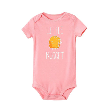 Little Nugget Baby Announcement Newborn Baby Bodysuits Summer Boys Girls Romper Body Pregnancy Reveal Clothes Infant Shower Gift