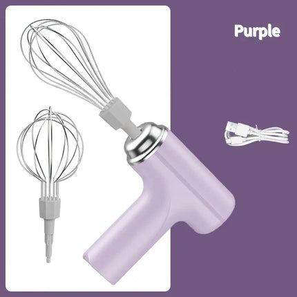 1 Portable Electric Mixer and Mixer - USB Charging, Wireless, Portable, Lightweight, Easy to Use