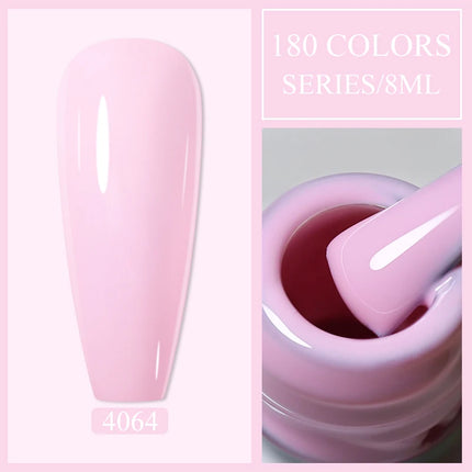 Parkson 8ml HEMA TPO FREE Color Gel Nail Polish Nude Pink Red Green Collection Nail Gel Polish Glitter Soak Off UV LED Gel