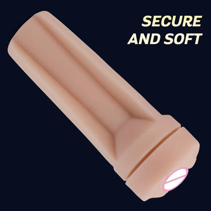 Manual Male Masturbation Cup Silicone Realistic Vagina Clitoris Pocket Pussy Endurance Exercise Adult Goods Sex Toy for Men 18+