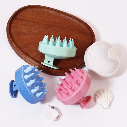 Hair wash brush, silicone scalp massage comb, soft body massage brush, beauty and hairdressing tool, shower SPA comb