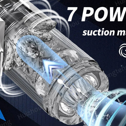 Automatic Male Masturbator Penis Pump Sucking Vibrating Thrusting Rotating 100% Waterproof Blowjob Adult Sex Toy Stroker For Men