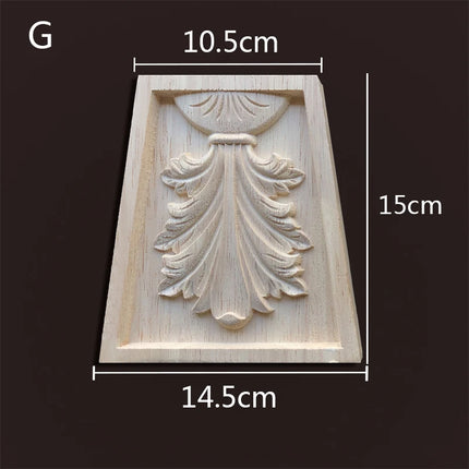 Applique for Furniture In Wood Figurines Moulding Decal Carved Wedding Decoration Maison Accessories Stair Decoration Wood Onlay