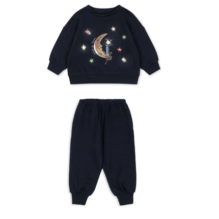 Children's Top and Bottoms Clothes Sweatshirts Pants Set 2025 New Autumn Winter Baby Boys Girls Shirts Princess Dress Clothings