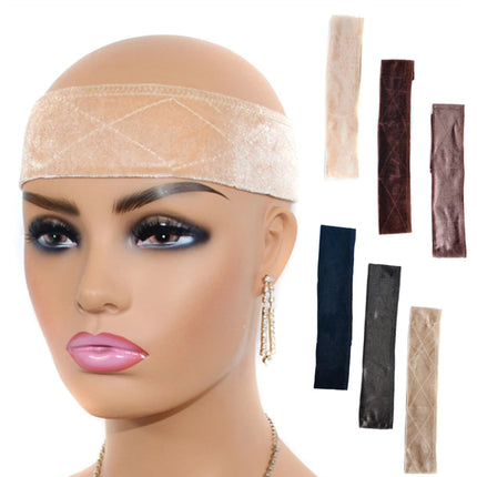 1PC Adjustable Wig Grip Band for Lace Front, No-slip Velvet Wig Grip Headbands for Women Keeping Wigs in Place