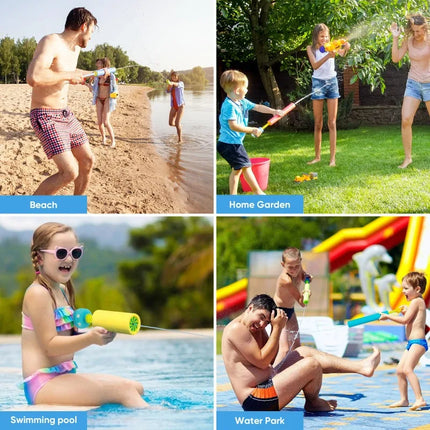 Children's Water Gun Foam Water Gun for Pool Beach Garden Outdoor Water Games for Children 3+ Years Pool Toys Summer