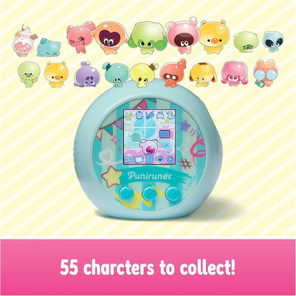 Spin Master Punirunes,Interactive Digital Toy with 55 Squishy Characters Inside,Reacts to Touch,Color Display, Kids Toys
