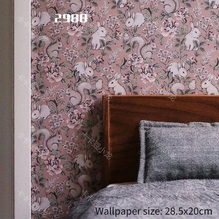 Doll House Wallpaper Background Board Sticker Photo Scenery Wallpaper Miniature Rement Doll Accessories Colorful Wallpaper