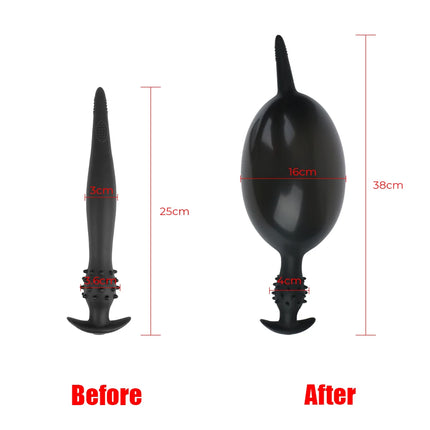 3-16cm Inflatable Anal Plug For Women Vaginal Dilator Butt Expander Men Anus Prostate Massager Dildo Female Masturbator Sex Toys
