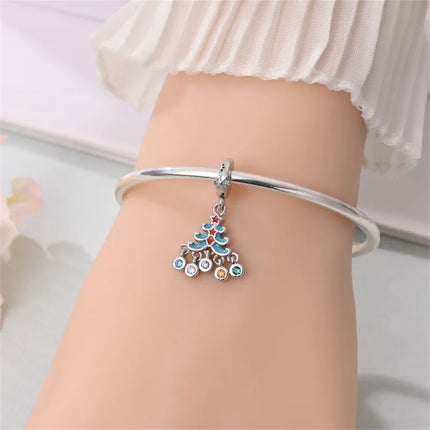 Original 925 Sterling Silver Charms Beads Cute Mushroom Unicorn Love Wings Pearl Charm for Bracelet Pendant Woman Girl Jewelry
