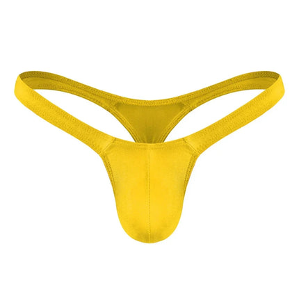 Sexy Solid Color Thongs Low-Rise Simple T-Back Thong Bluge Pouch Briefs G-String Bikini Underwear Man Thong For Men