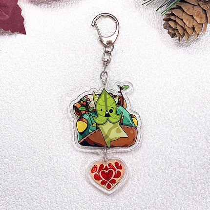 1/6Pcs Game Legend of Zelda Car Keychain Acrylic Keyrings Bag Charms Cute Backpack Pendant Funny Prop Decoration Friends Gifts