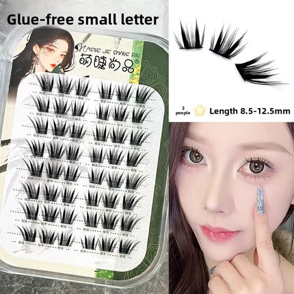 No Glue Needed False Eyelashes Lower Lashes Wispy Cat Eye Lashes Voluminous Fluffy Natural Look Daily Wear Easy to Apply