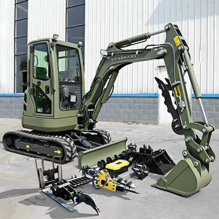 Fast Delivery 2.5 Ton Mini Excavator Crawler Digger Yanmar Engine Small Baggers Garden And Farm Use Multifunctional Customized