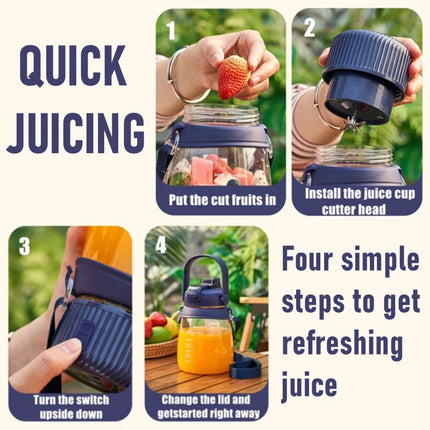 Multifunctional mini electric portable Juicer Blender juice cup  USB 1100ML travel handheld fruit smoothie Shakes Juicing Cup