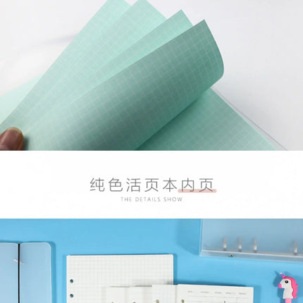 2026 40Sheet Kawaii A5 A6 Loose Leaf Notebook Refill Spiral Binder Index Paper Inner Pages Daily Planner Line Grid Blank Agenda