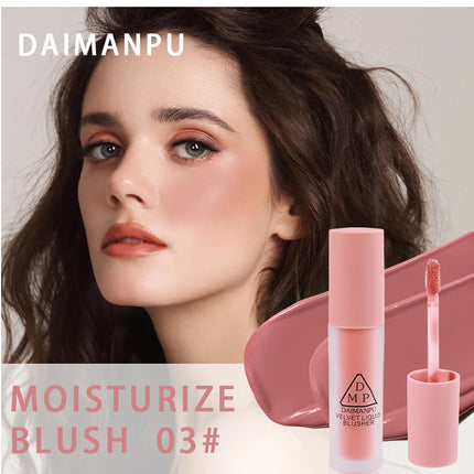 Pink Liquid Powder Blusher Creates Healthy Ruddy Complexion  Waterproof Moisturizing  Hard To Take Off Makeup Facial Cosmetics