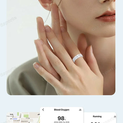 2026 New Smart Ring Lady Heart Rate Sleep Health Monitor Menstrual cycle detection IP68 Waterproof Fashion Sport Rings Women Men