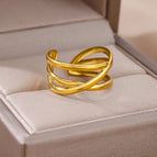 5 / Diameter 17mm / Gold color