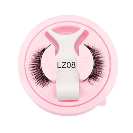 Lanjinglin Magnetic Eyelashes 1 Pair Natural Faux Mink Lashes Reusable False Eyelashes Tweezer Set Eyelash Extension Makeup Tool