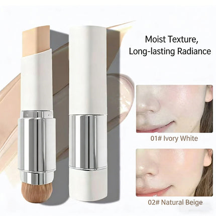 Dual-ended Foundation Stick Natural Matte Ivory White Natural Color Foundation Stick Even Out Skin Tone Provides Spot Foundation