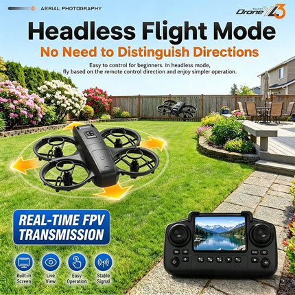 LY3 Portable Drone Dual Camera Aerial PLY3 Portable Drone Dual Camera Aerial Photography 2.4 Inch Screen Remote Control WIFI Image Transmissiohotography 2.4 Inch Screen Remote Control WIFI Image Transmission Optical Flow Hove