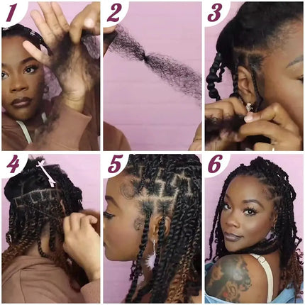 Afro Kinky Bulk Human Hair For Braiding QVR Remy Bulk Hair No Attachment, Soft & Lightweight, Perfect for Boho Box Braids Twists