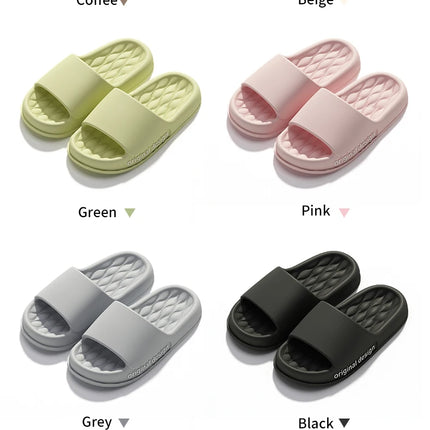 Men Trend New Summer Slippers Soft Non-slip Sole Cloud Sandals for Home Beach Indoor Outdoor