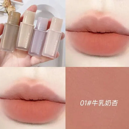 Matte Lip Glaze Nude Lipstick Matte Velvet Durable Gloss Velvet Liquid Lipstick Strong Makeup Red Waterproof Sexy