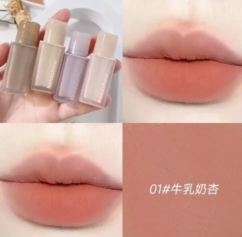 Matte Lip Glaze Nude Lipstick Matte Velvet Durable Gloss Velvet Liquid Lipstick Strong Makeup Red Waterproof Sexy