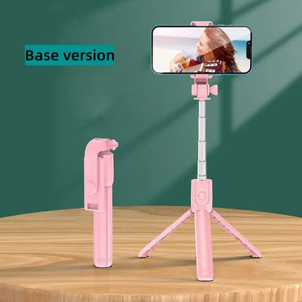 Wireless Bluetooth Selfie Stick Tripod With Fill Light Remote Shutter Extendable 360° For iPhone Samsung Xiaomi Vlog Live Holder