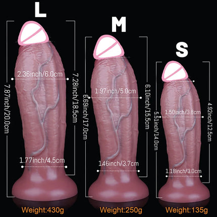 Realistic Anal Silicone Dildo Soft Huge Penis Suction Cup Vagina Adult Masturbator Cock Big Dick Butt Plug Sex Toys For Woman18+