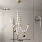 36 heads gold / Warm White